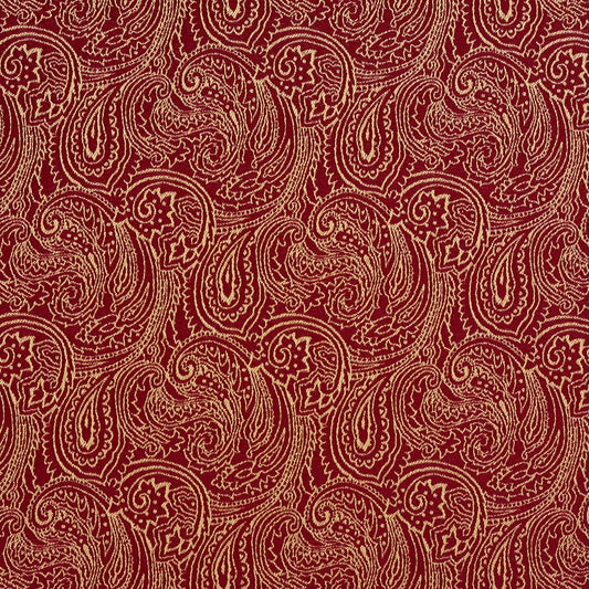 2634 Paisley Crimson/Paisley Red & Burgundy Charlotte Fabrics