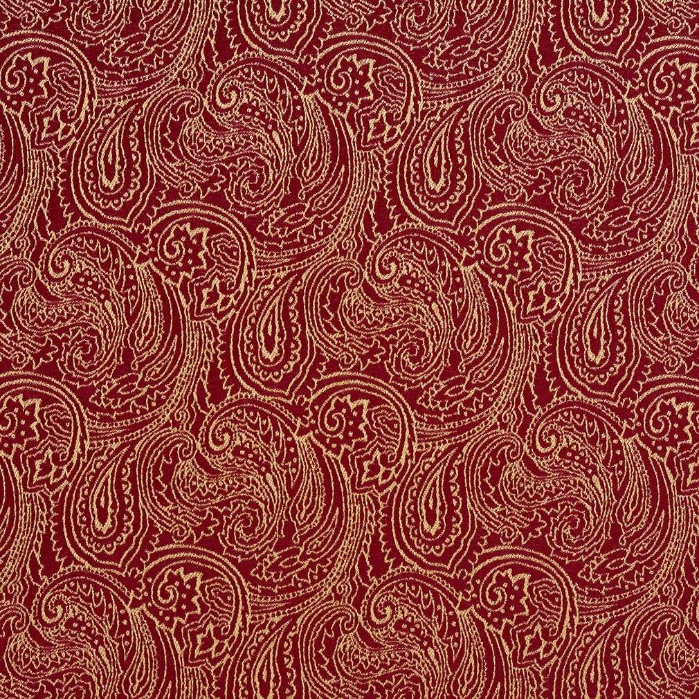 2634 Paisley Red & Burgundy Charlotte Fabrics Woven Patterns
