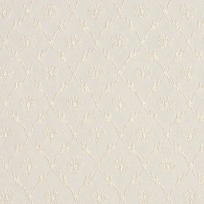 2638 Abstract & Geometric,Diamonds,Small Scale Oyster/Trellis White & Ivory Charlotte Fabrics