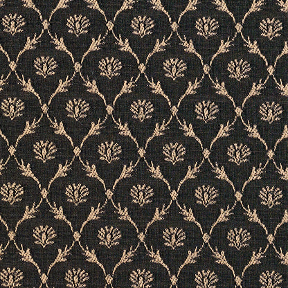 2642 Abstract & Geometric,Diamonds,Small Scale Onyx/Trellis Black Charlotte Fabrics