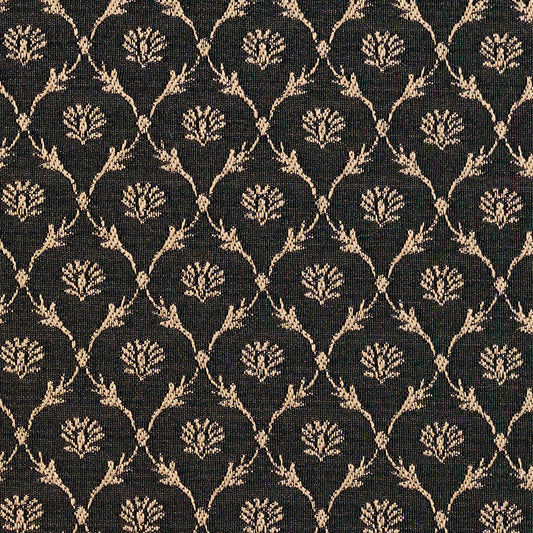2642 Abstract & Geometric,Diamonds,Small Scale Onyx/Trellis Black Charlotte Fabrics