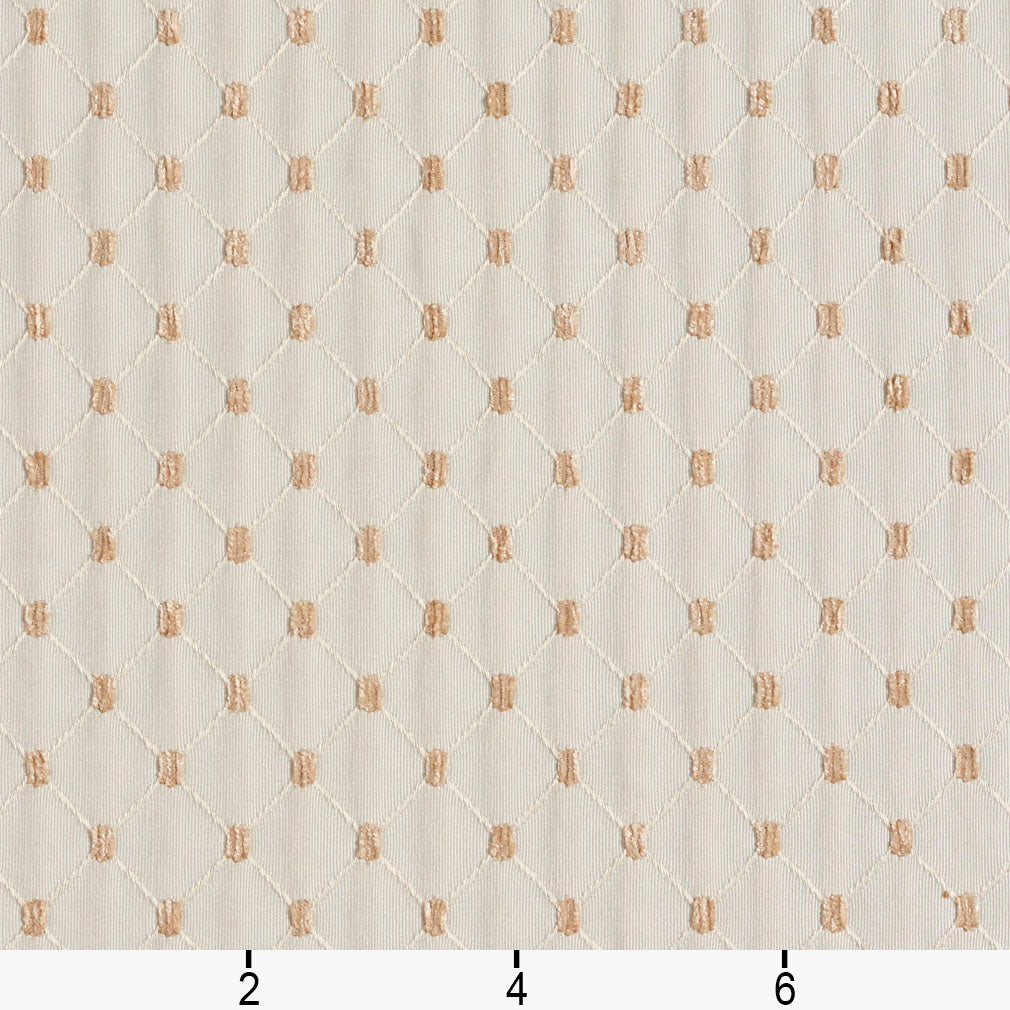 2647 Diamonds,Small Scale Oyster/Diamond White & Ivory Charlotte Fabrics