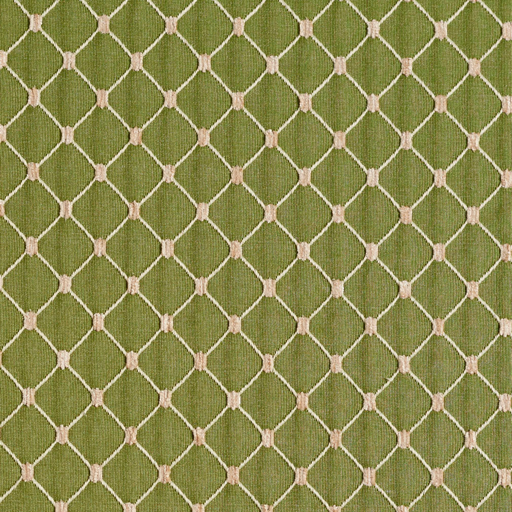 2649 Diamonds,Small Scale Fern/Diamond Green Charlotte Fabrics