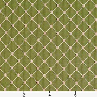 2649 Diamonds,Small Scale Fern/Diamond Green Charlotte Fabrics