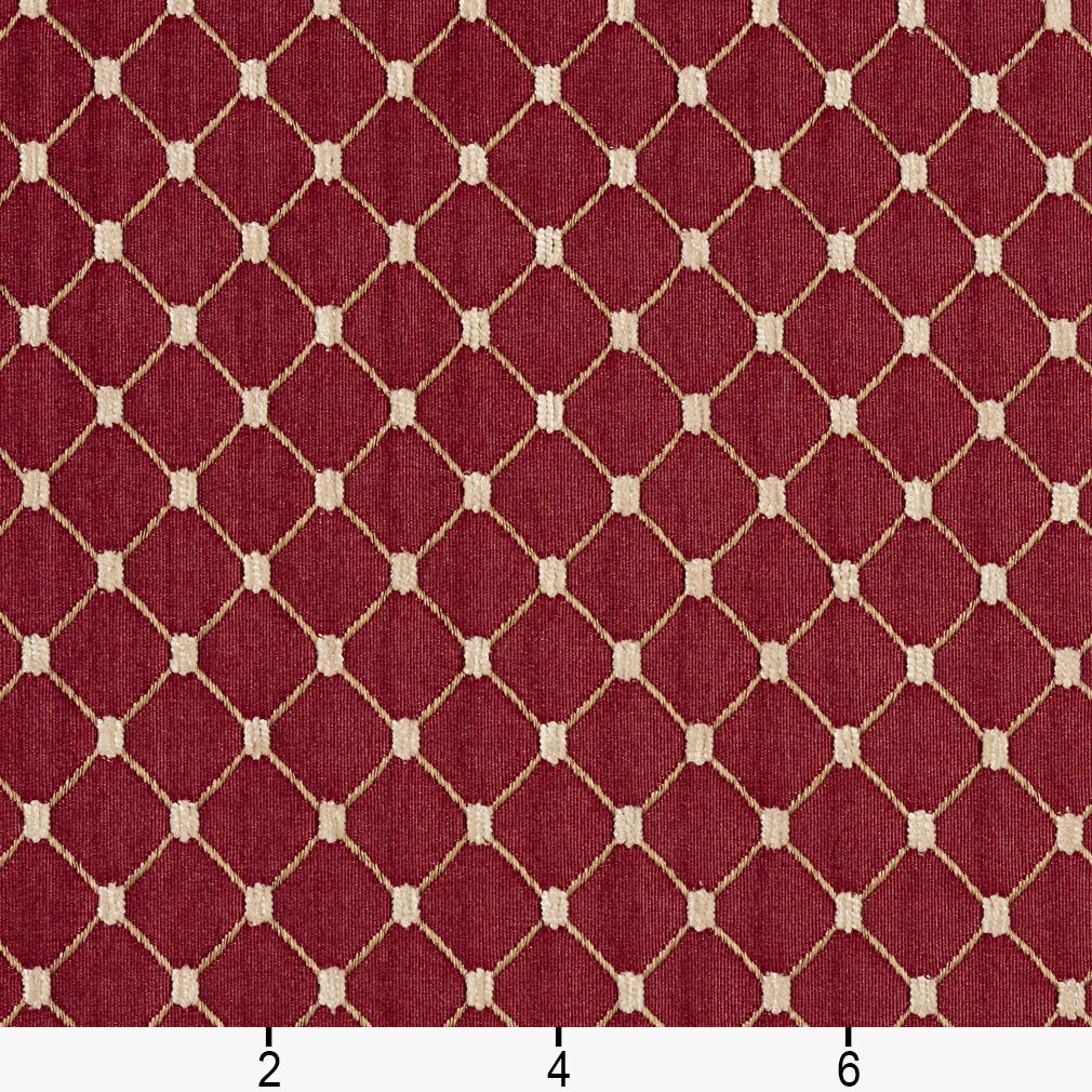 2652 Diamonds,Small Scale Crimson/Diamond Red & Burgundy Charlotte Fabrics