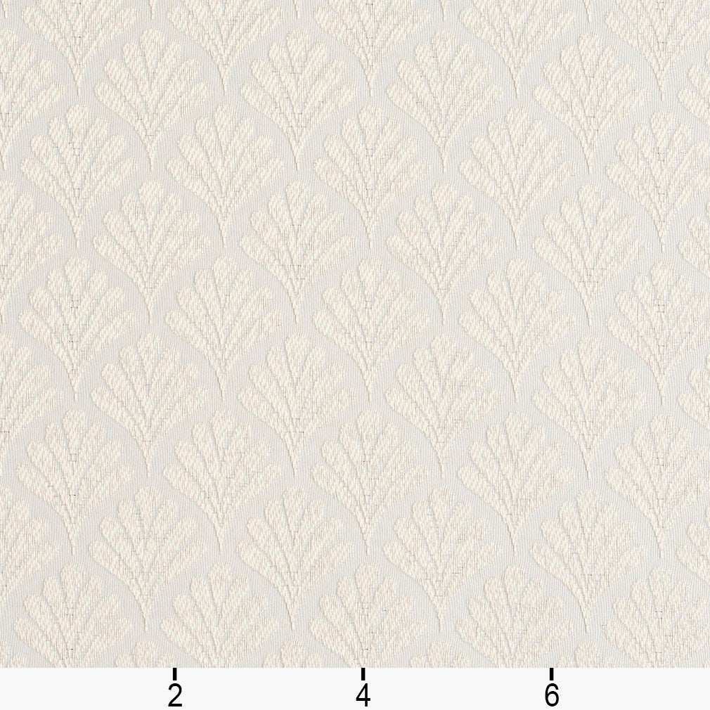 2656 Abstract & Geometric,Small Scale Oyster/Fan White & Ivory Charlotte Fabrics