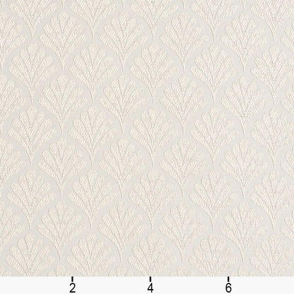 2656 Abstract & Geometric,Small Scale Oyster/Fan White & Ivory Charlotte Fabrics