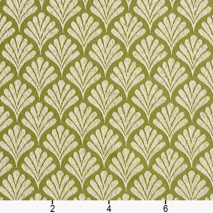 2658 Abstract & Geometric,Small Scale Fern/Fan Green Charlotte Fabrics