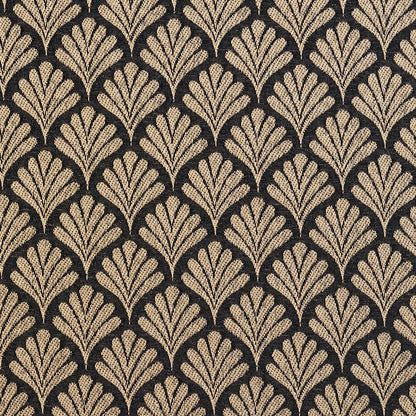 2660 Abstract & Geometric,Small Scale Onyx/Fan Black Charlotte Fabrics