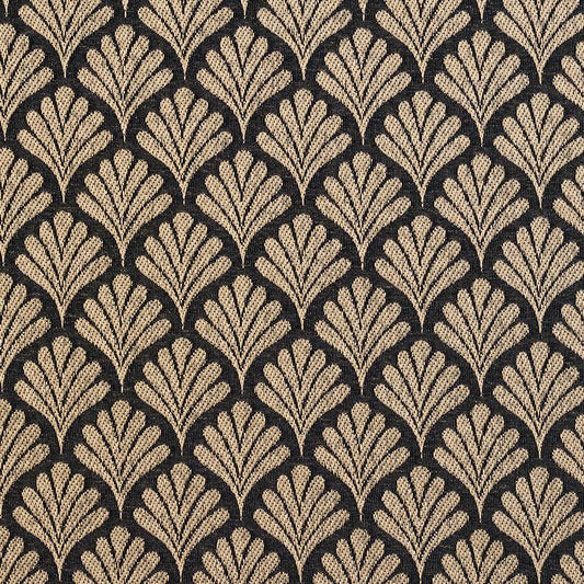 2660 Abstract & Geometric,Small Scale Onyx/Fan Black Charlotte Fabrics