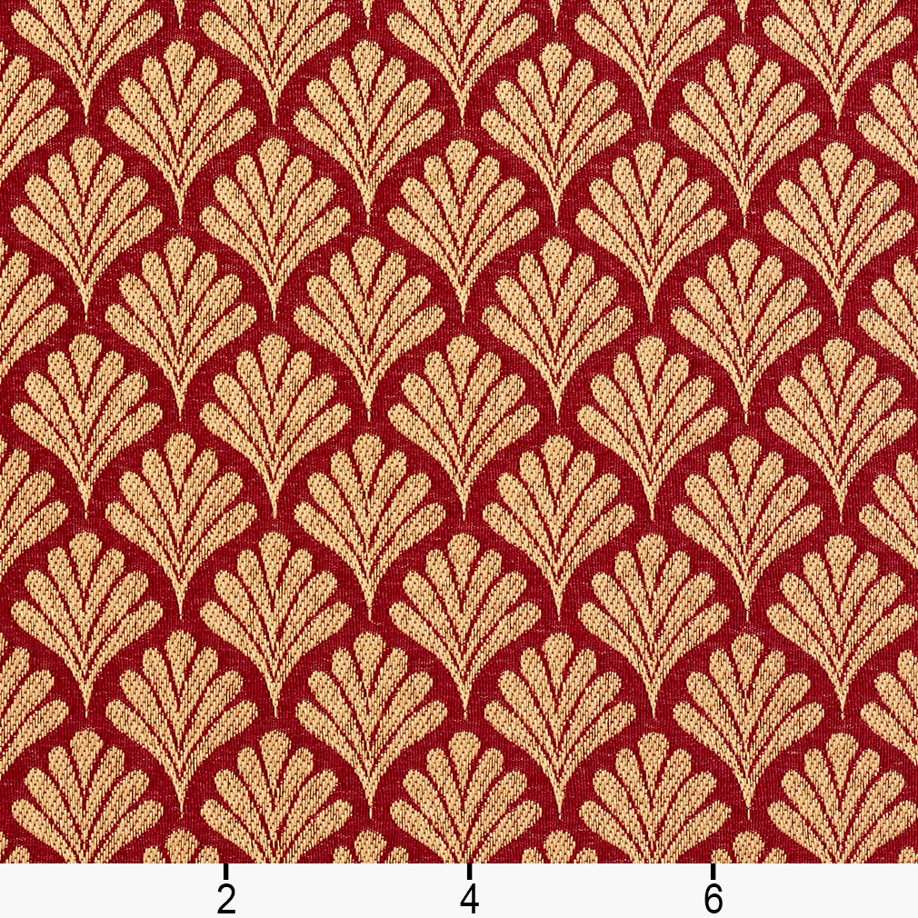 2661 Abstract & Geometric,Small Scale Crimson/Fan Red & Burgundy Charlotte Fabrics