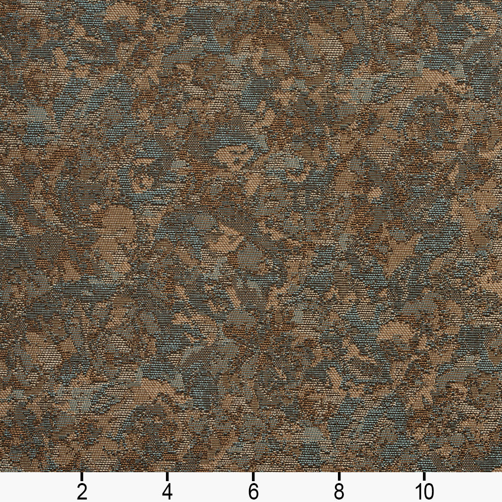 2730 Abstract & Geometric,Leaves Cornflower Blue,Brown Charlotte Fabrics
