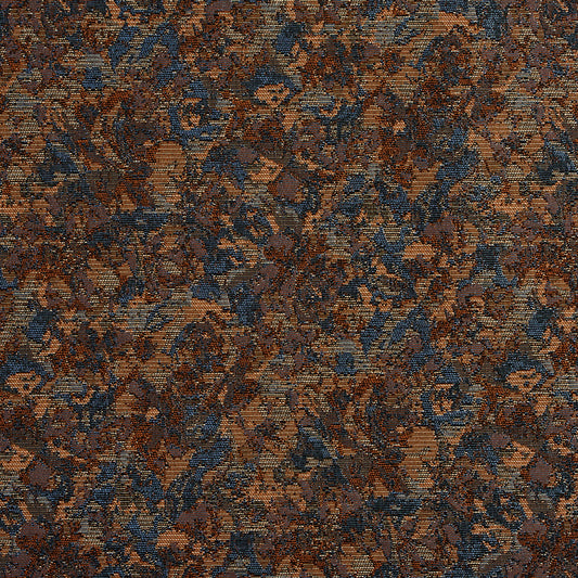 2732 Abstract & Geometric,Leaves Pissarro Blue,Brown Charlotte Fabrics