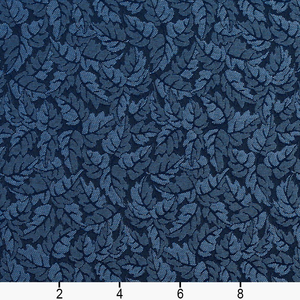 2742 Leaves,Small Scale Azure Blue Charlotte Fabrics