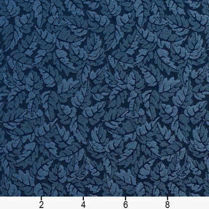 2742 Leaves,Small Scale Azure Blue Charlotte Fabrics