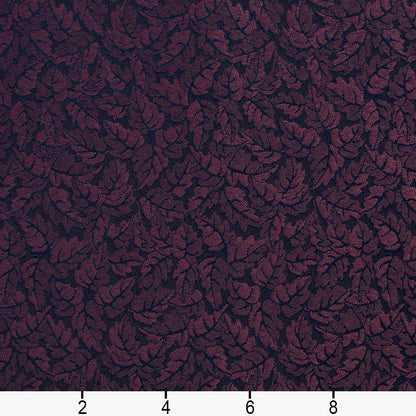 2744 Leaves,Small Scale Eggplant Purple Charlotte Fabrics