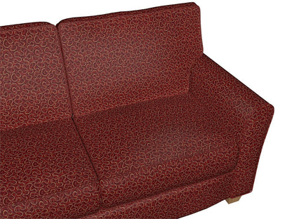 2785 Abstract & Geometric Flame Red & Burgundy Charlotte Fabrics