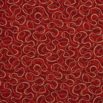 2785 Abstract & Geometric Flame Red & Burgundy Charlotte Fabrics