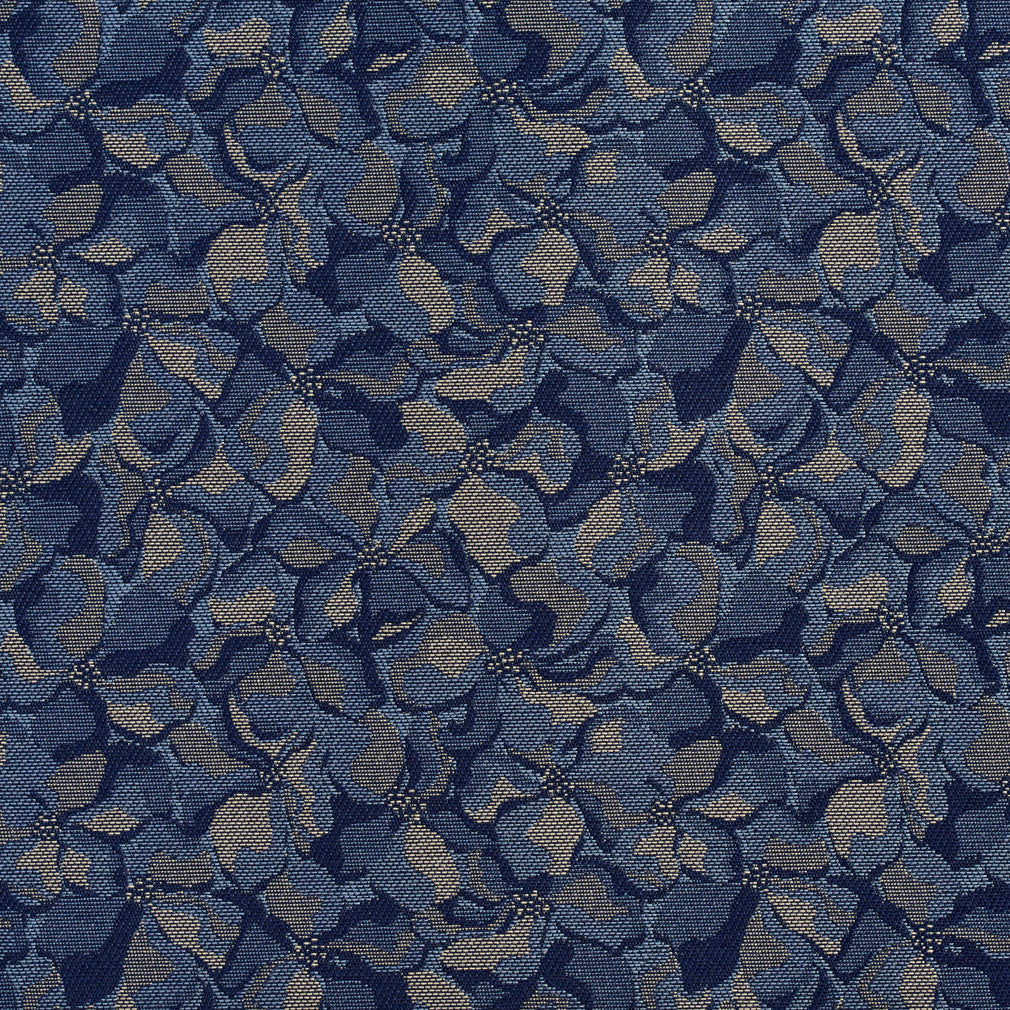 2793 Abstract & Geometric,Floral Pacific Blue Charlotte Fabrics