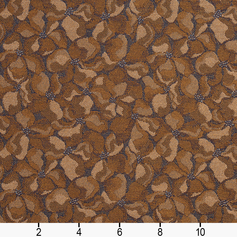 2797 Abstract & Geometric,Floral Nugget Brown Charlotte Fabrics