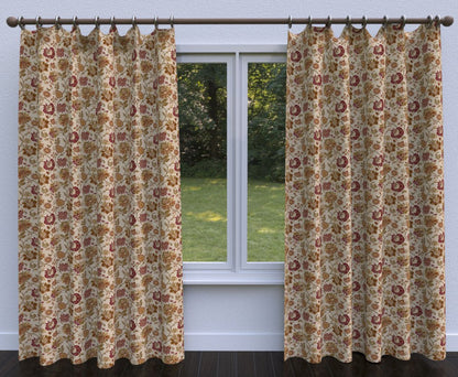 2950 Floral Sofia  Orange & Rust,Red & Burgundy Charlotte Fabrics