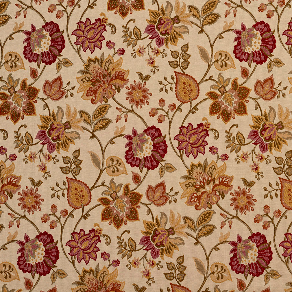 2950 Floral Sofia  Orange & Rust,Red & Burgundy Charlotte Fabrics