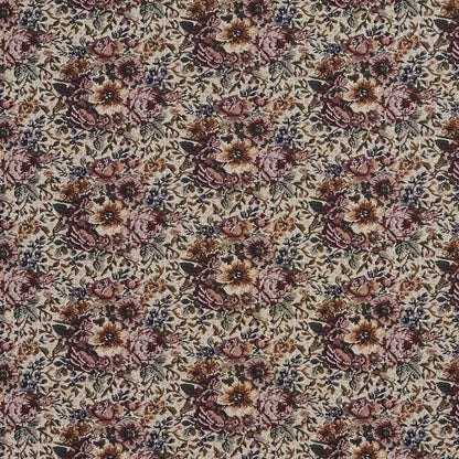 2960 Floral Bouquet Red & Burgundy Charlotte Fabrics