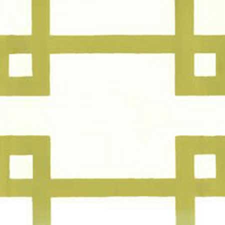 300404OWP BRIGHTON Pistachio On Off White Quadrille Wallpaper