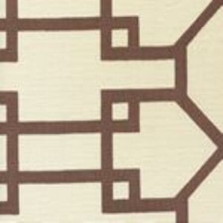 300408F Brighton Brown on Tint Quadrille Fabric