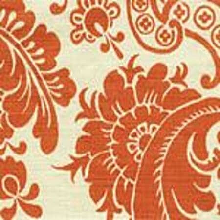 302077F ESTE Terracotta on Tint Quadrille Fabric