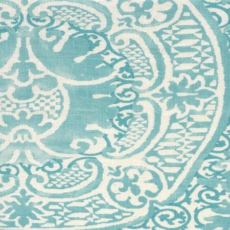 302205F VENETO Venice Blue Quadrille Fabric