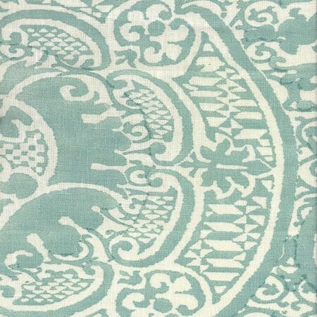 302209F VENETO Teal Quadrille Fabric