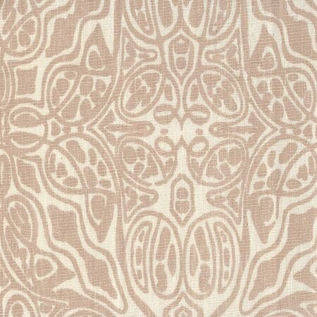 302255F SAN MICHELE Pumice on Beige Quadrille Fabric