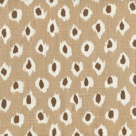 302270P Moroc Pumice Brown on Oyster Quadrille Fabric