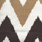 302603F TASHKENT II Camel Brown on Oyster Quadrille Fabric