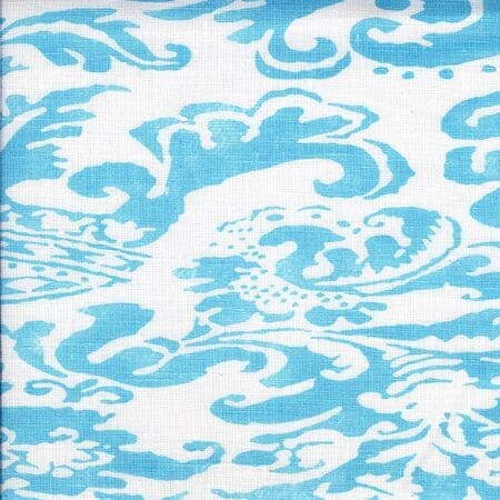 302848F BROMONTE New Blue on Tint Quadrille Fabric