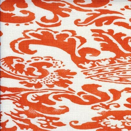 302849F BROMONTE Terracotta on Tint Quadrille Fabric