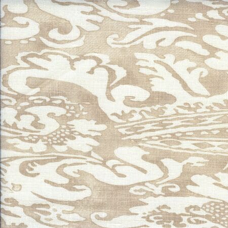 302850F BROMONTE REVERSE Taupe on Tint Quadrille Fabric