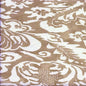 302852F BROMONTE REVERSE Beige on Tint Quadrille Fabric