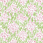 3030-11WP TRILBY Jungle Green Pink On White Quadrille Wallpaper