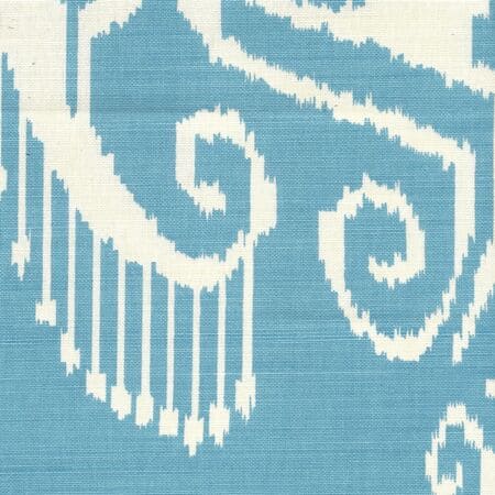 303037TLC NOMAD New French Blue on Tinted Cotton Linen Quadrille Fabric