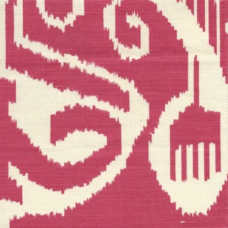 303046TLC NOMAD Magenta on Tinted Linen Cotton Quadrille Fabric