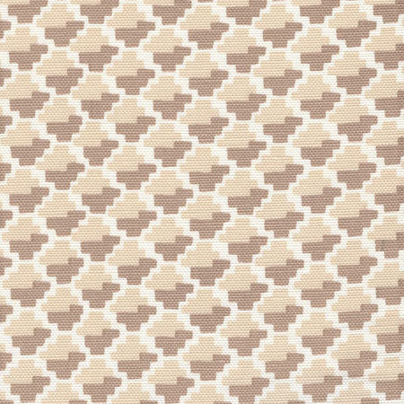 303720F-04 IL GIOCO Camel on Light Tink Quadrille Fabric