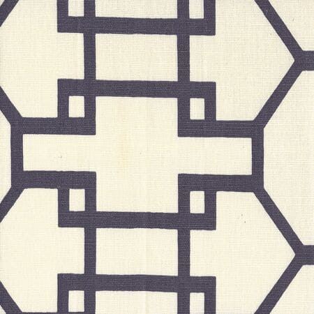 304004F Brighton Neutral Colors Charcoal on Tint Quadrille Fabric