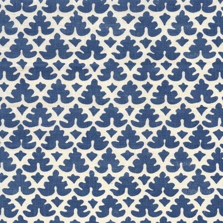 304048F VOLPI New Navy on Tint Quadrille Fabric