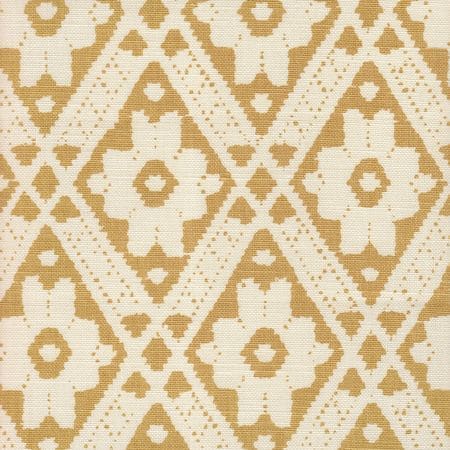 305051F VIENNESE Camel on Tint Quadrille Fabric