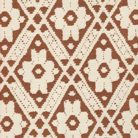 305053F VIENNESE Mocha on Tint Quadrille Fabric