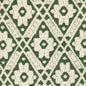 305057F VIENNESE Forest Green on Tint Quadrille Fabric