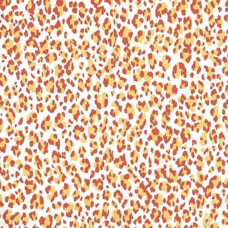 305080AWP BONAPARTE Gold Orange Almost White Quadrille Wallpaper