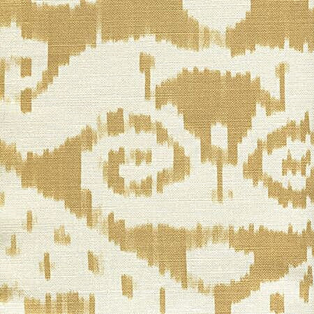 306043F MALAYA Camel on Tint Quadrille Fabric